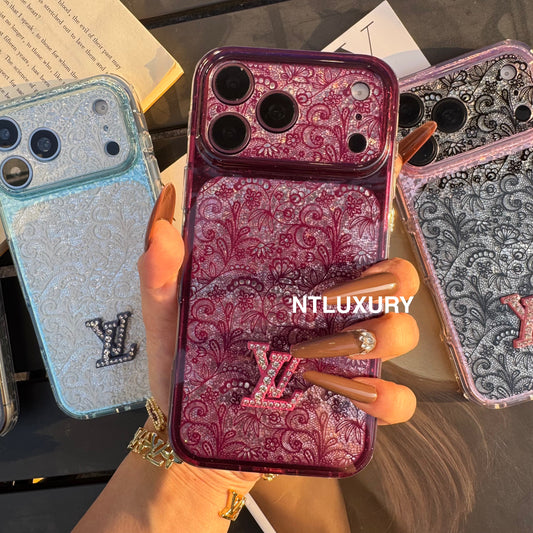 Lace Patch Love Girl Phone Case