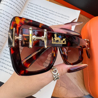 Horse Full Frame Letter Cool Sunglasses