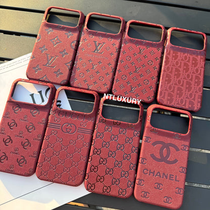 Burgundy Glitter Fancy Phone Case