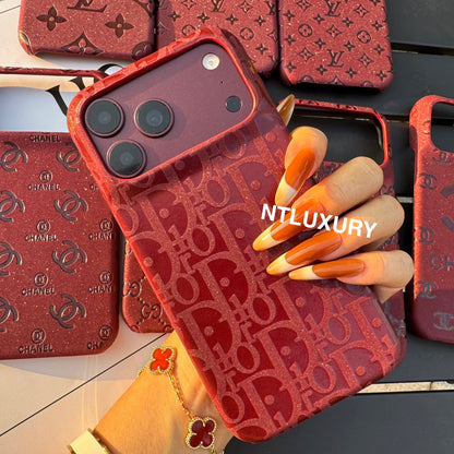 Burgundy Glitter Fancy Phone Case