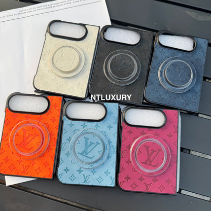 Colorful Denim Love Girl Phone Case For iPhone Duo With Magsafe Holder
