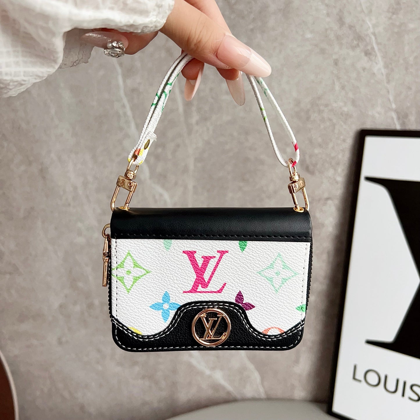 Latticed Love Cute Mini Wallet