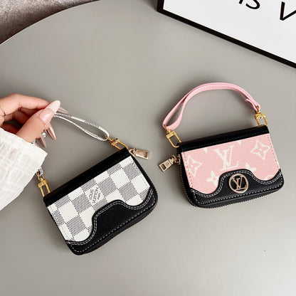 Latticed Love Cute Mini Wallet
