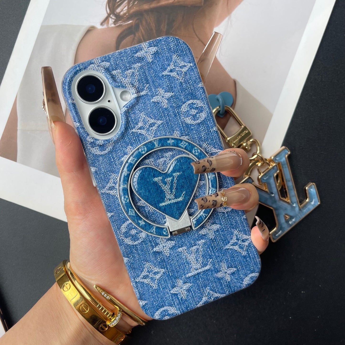 Cowboy Love New Design Phone Case with Pendant & Holder