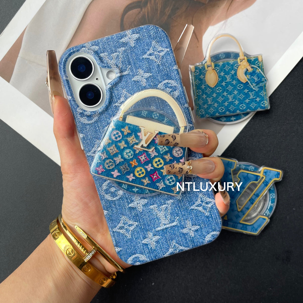 Printed Love Cowboy MagSafe Phone Case with Holder