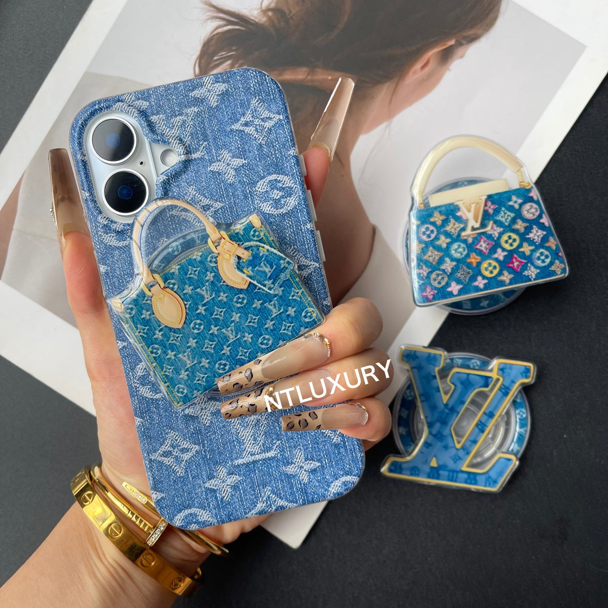 Printed Love Cowboy MagSafe Phone Case with Holder
