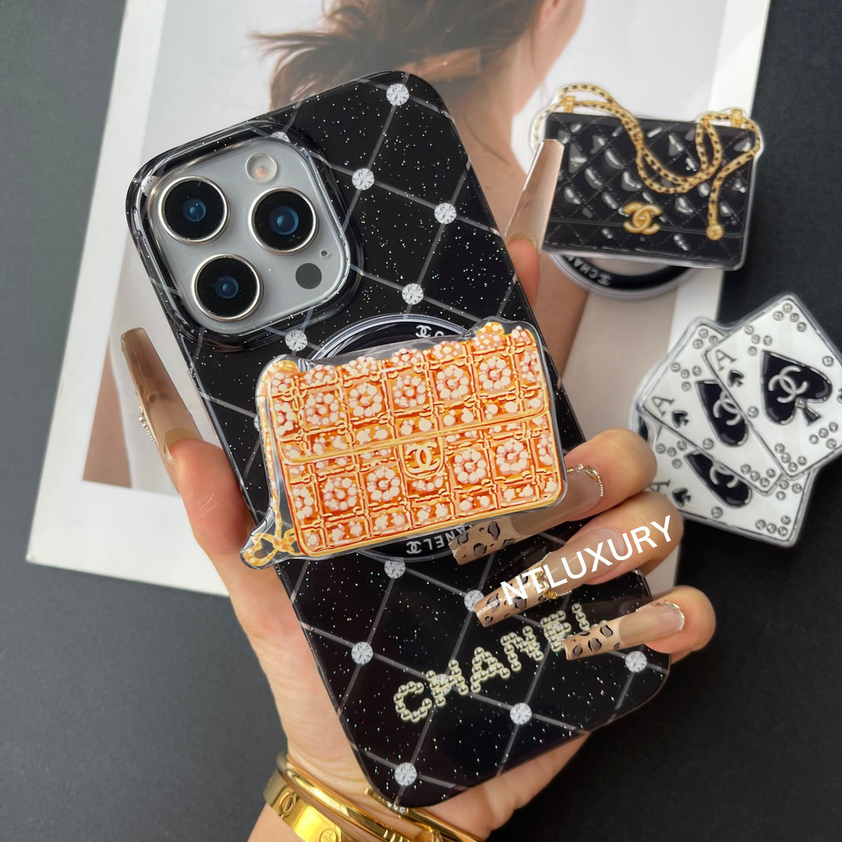 Luxury Life Design Magsafe Phone Case with Holder