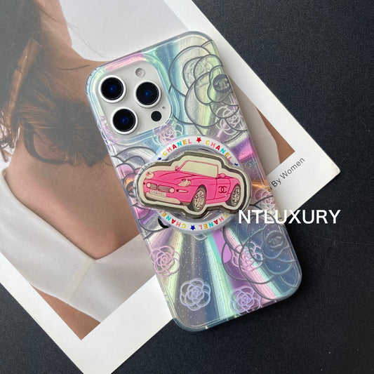 Laser Car Girl Magsafe Phone Case with Magsafe holder