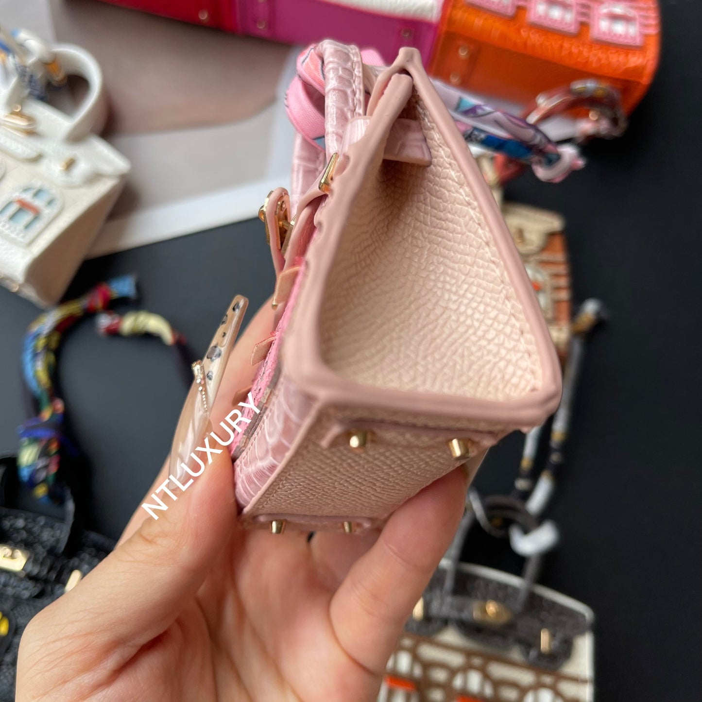 Cute Mini House Pendant (Pink)