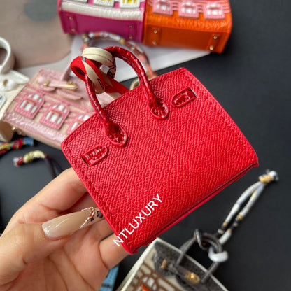 Cute Mini House Pendant (Red)