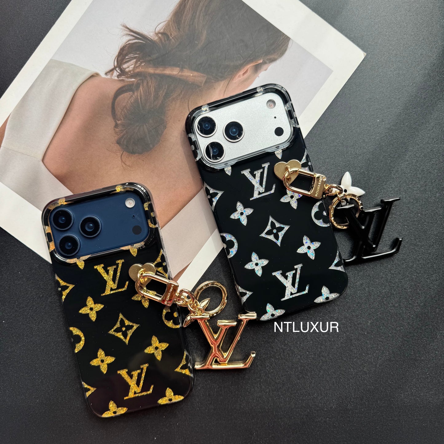 Golden Time to  Love Phone Case with Pendant