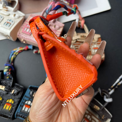 Cute Mini House Pendant (Orange)