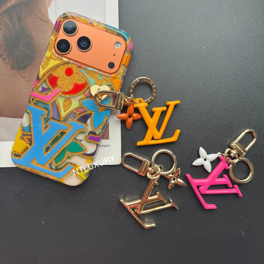 Bunte Love for Life Handyhülle mit Anhänger (Bunt)