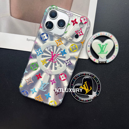 Laser Shining Love Phone Case with New Magsafe Holder