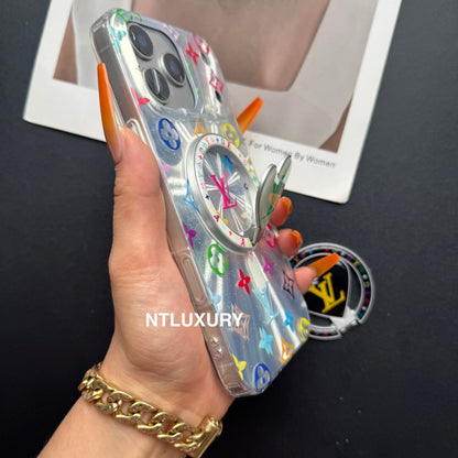 Laser Shining Love Phone Case with New Magsafe Holder
