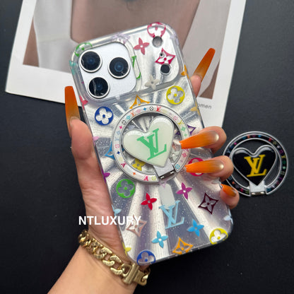 Laser Shining Love Phone Case with New Magsafe Holder