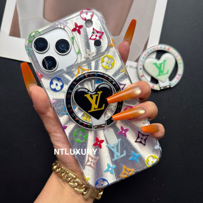 Laser Shining Love Phone Case with New Magsafe Holder