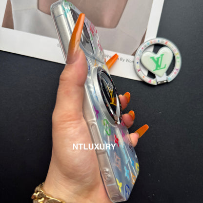 Laser Shining Love Phone Case with New Magsafe Holder