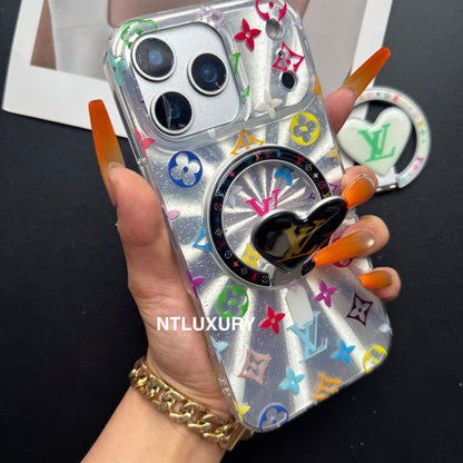 Laser Shining Love Phone Case with New Magsafe Holder