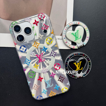 Laser Shining Love Phone Case with New Magsafe Holder
