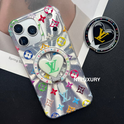 Laser Shining Love Phone Case with New Magsafe Holder