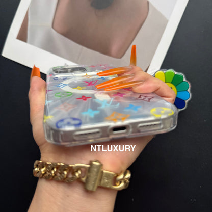 Laser Shining Love Phone Case with Coloful Magsafe Holder