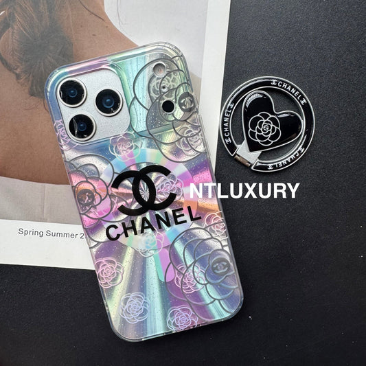 Coque de téléphone Laser Shining C avec support Magsafe