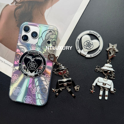 Laser Shining C Phone Case with Magsafe Holder and Pendant