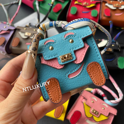 Joli pendentif de poupée mignonne (bleu clair)