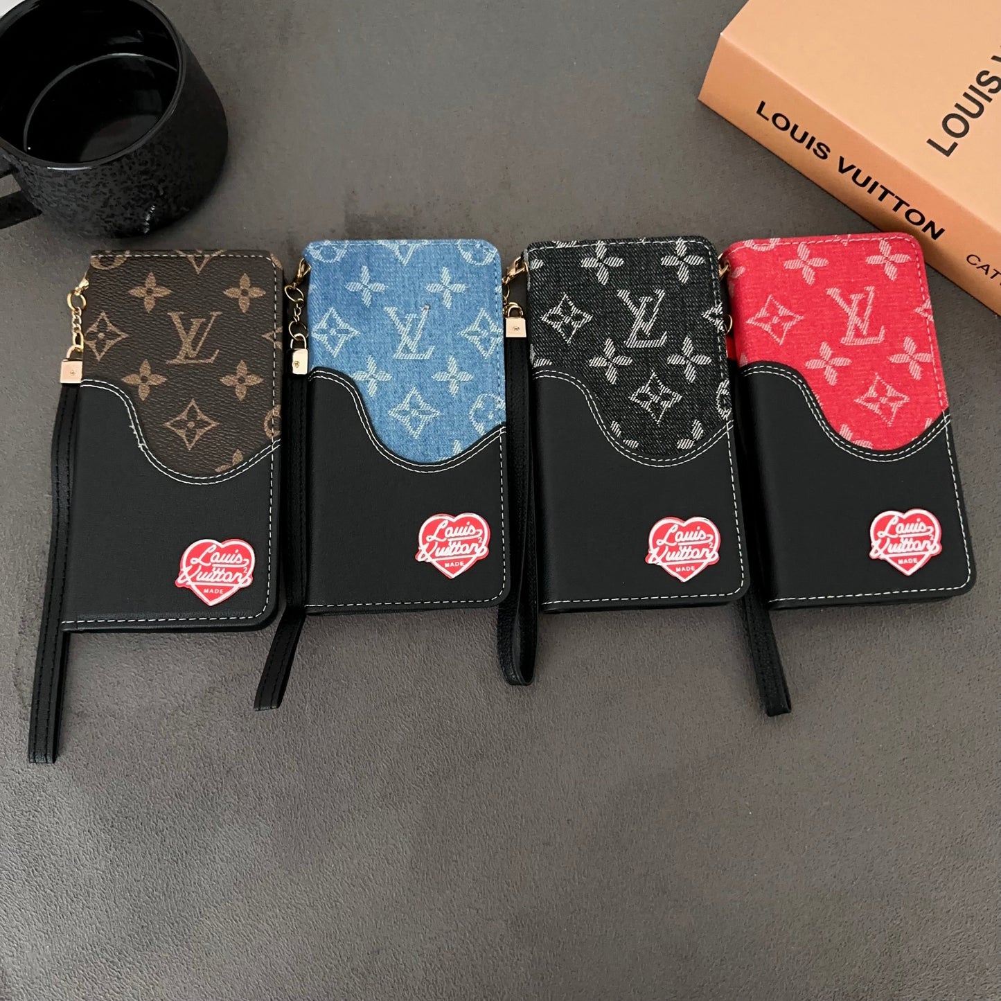Denim Love Heart Purse Design Phone Case