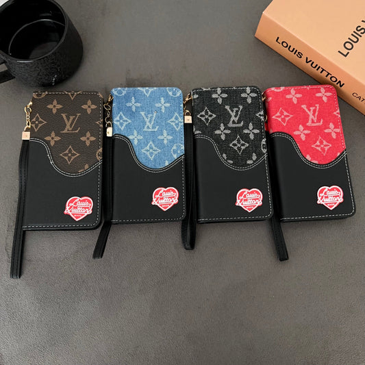Denim Love Heart Purse Design Phone Case