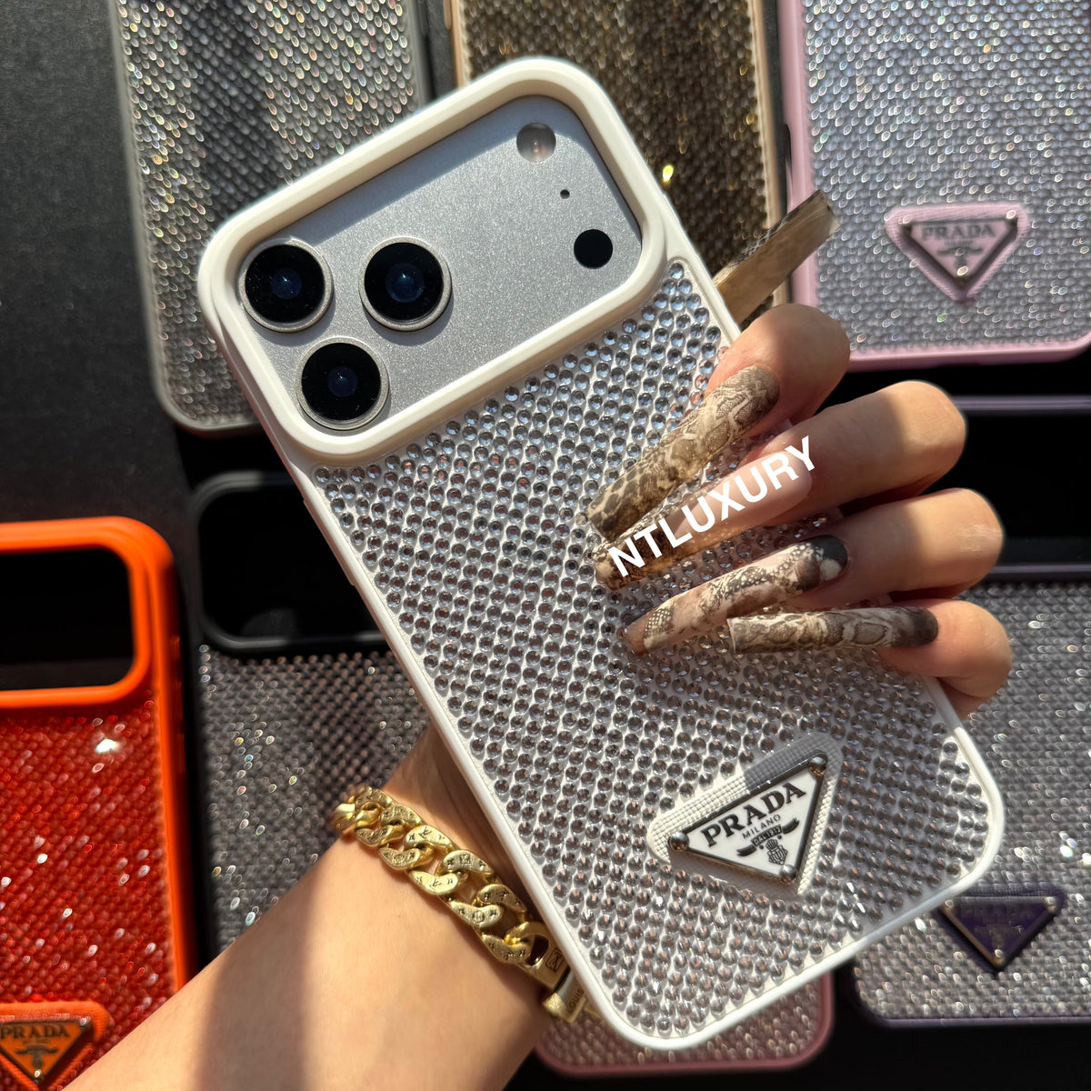 Night Queen Glitter Shining Phone Case (10 Color)