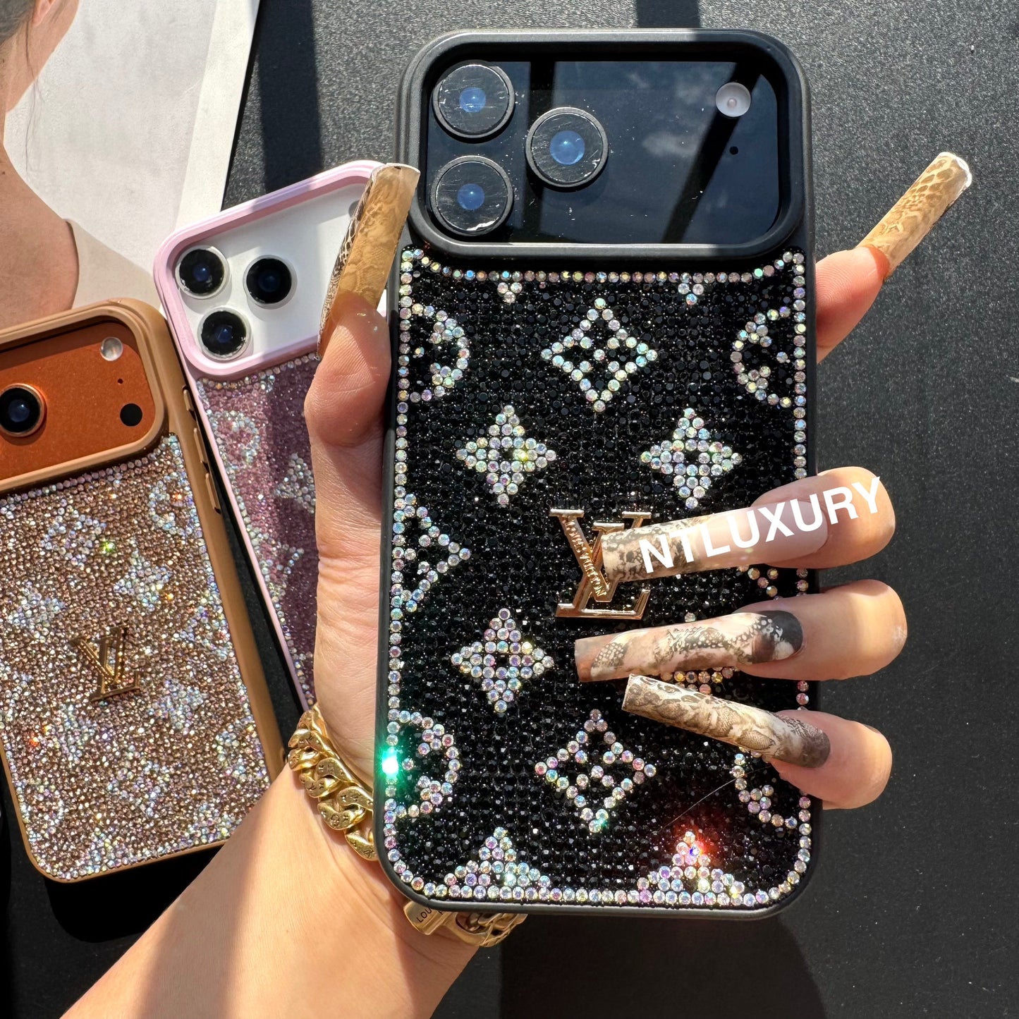 Night Queen Love Glitter Shining Phone Case