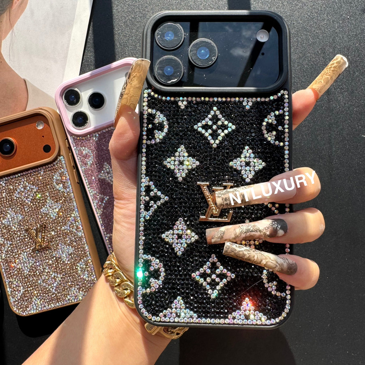 Night Queen Love Glitter Shining Phone Case