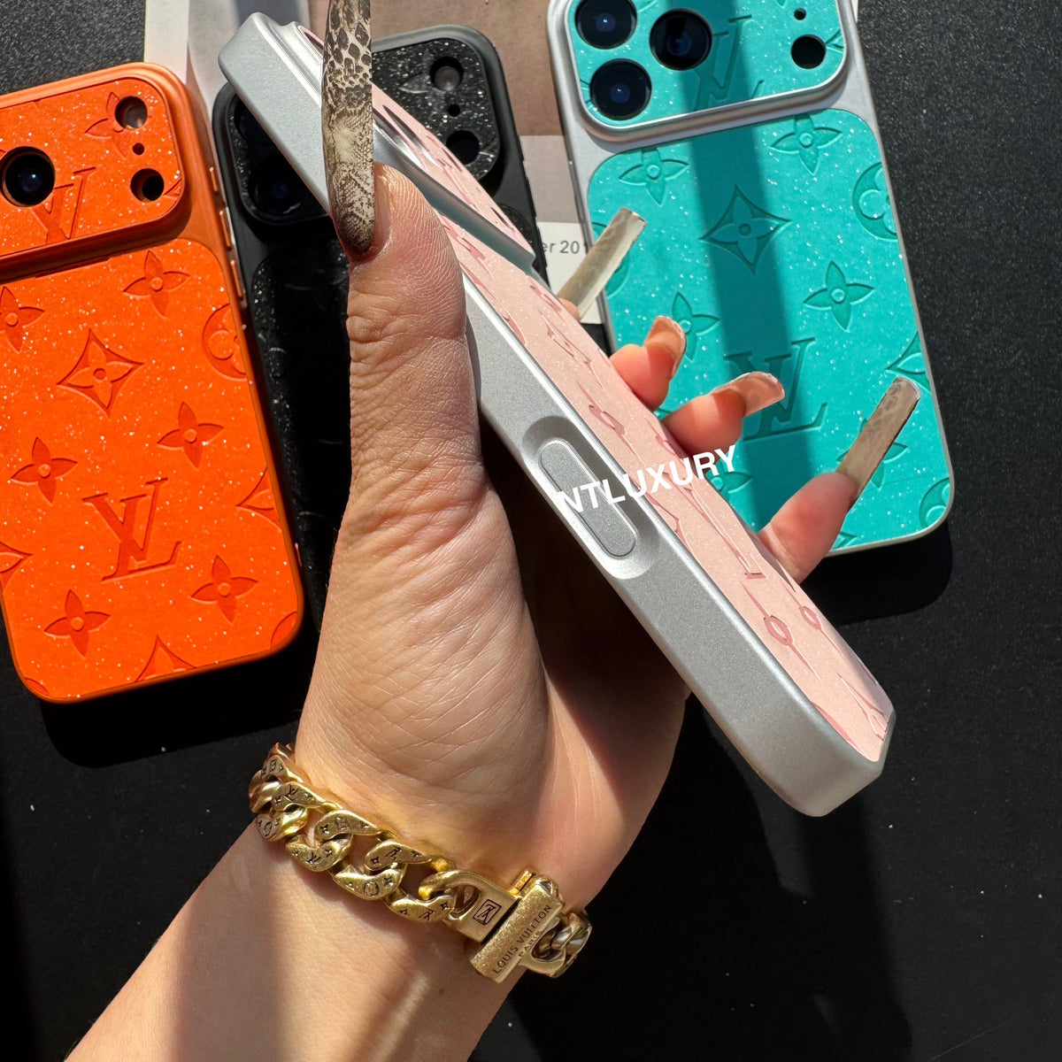 Glitter Shine Juice Love Girl Phone Case