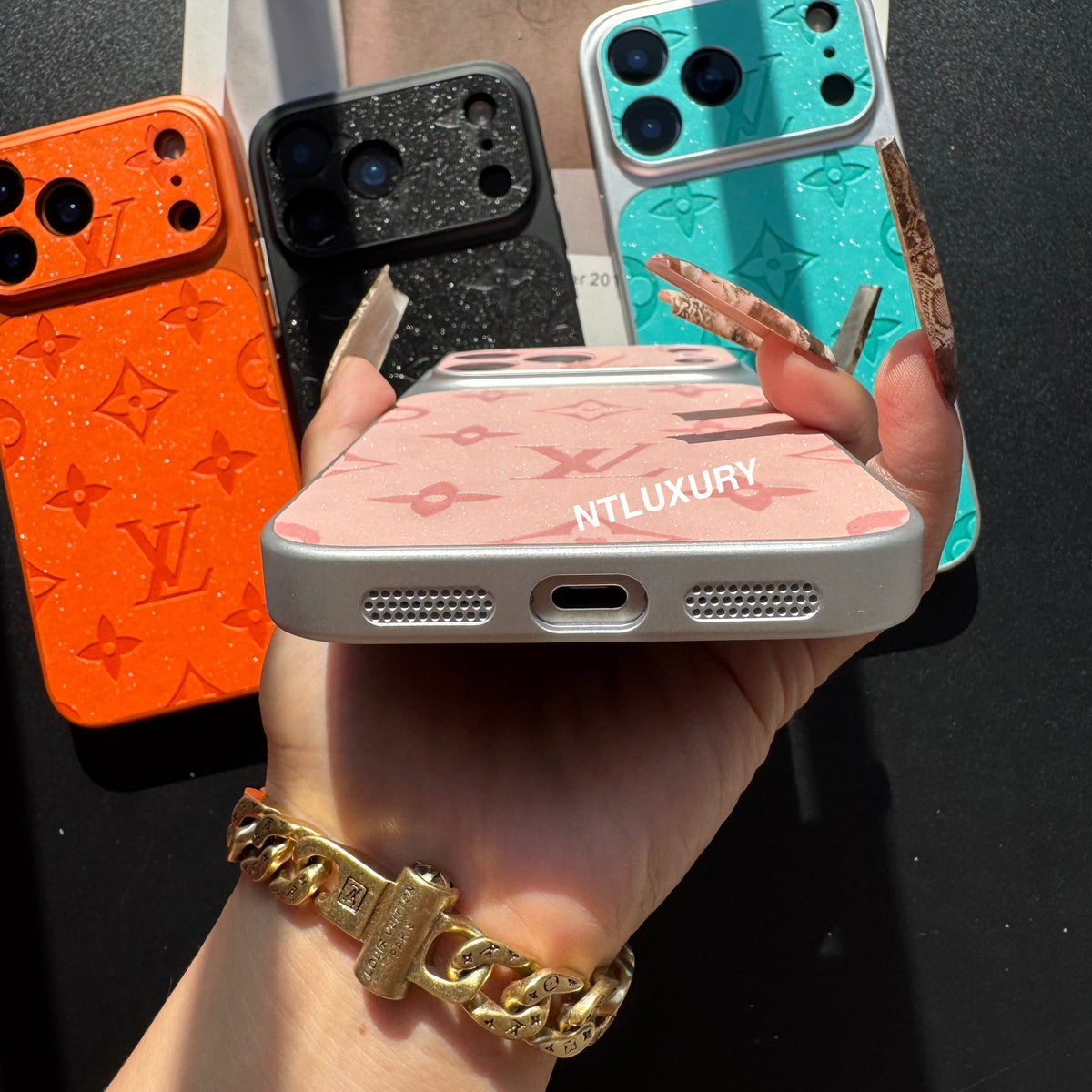 Glitter Shine Juice Love Girl Phone Case