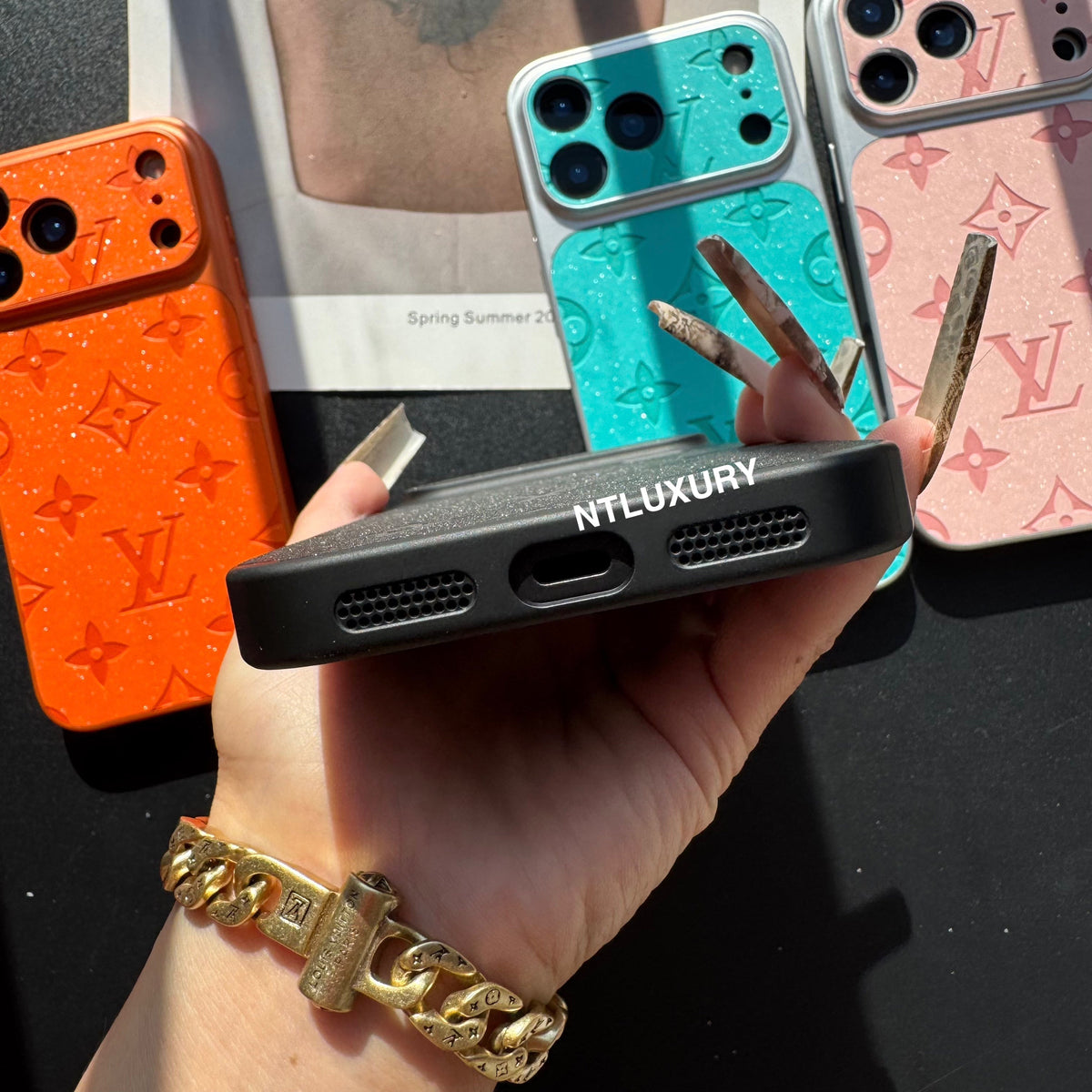 Glitter Shine Juice Love Girl Phone Case