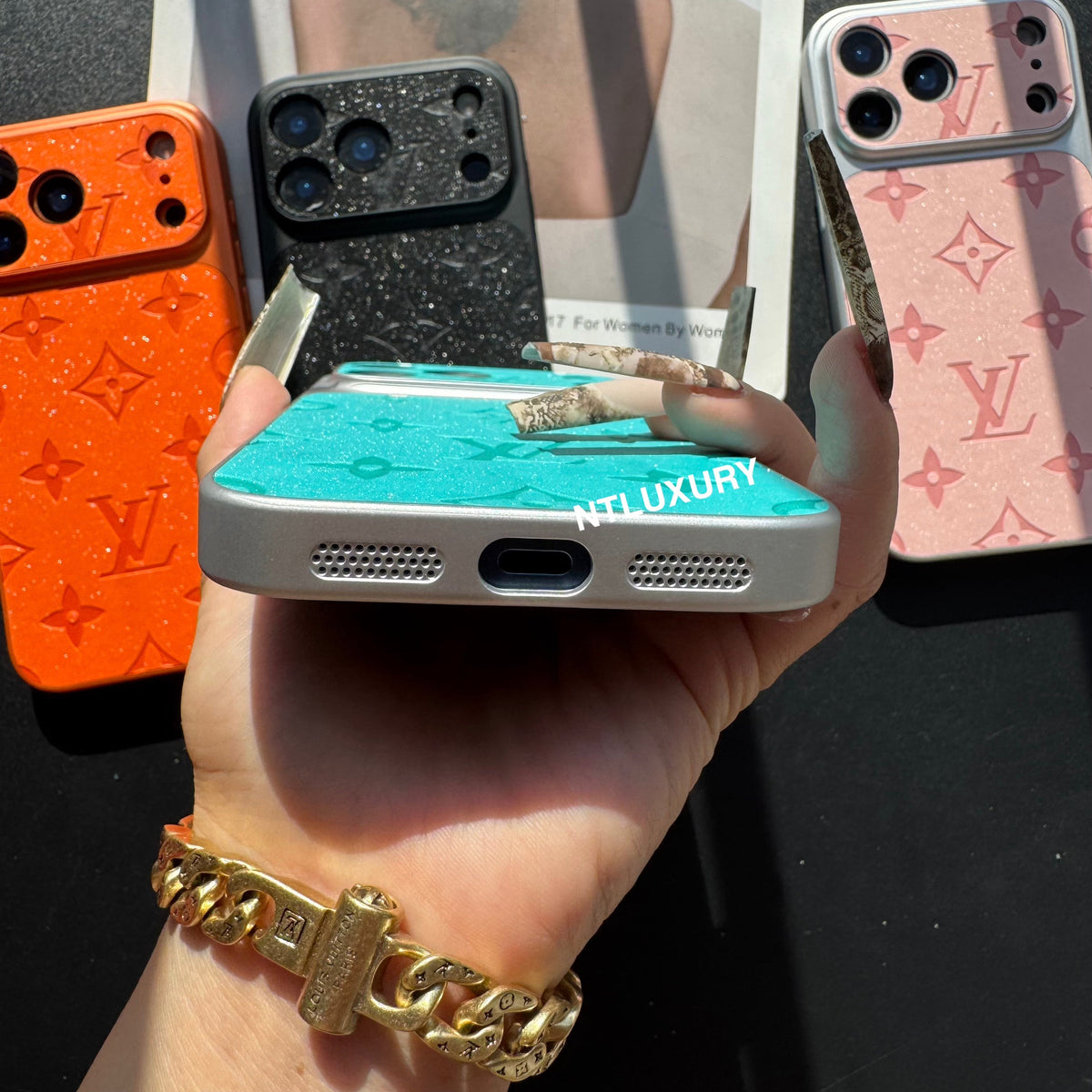 Glitter Shine Juice Love Girl Phone Case
