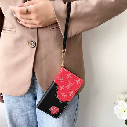 Denim Love Heart Purse Design Phone Case