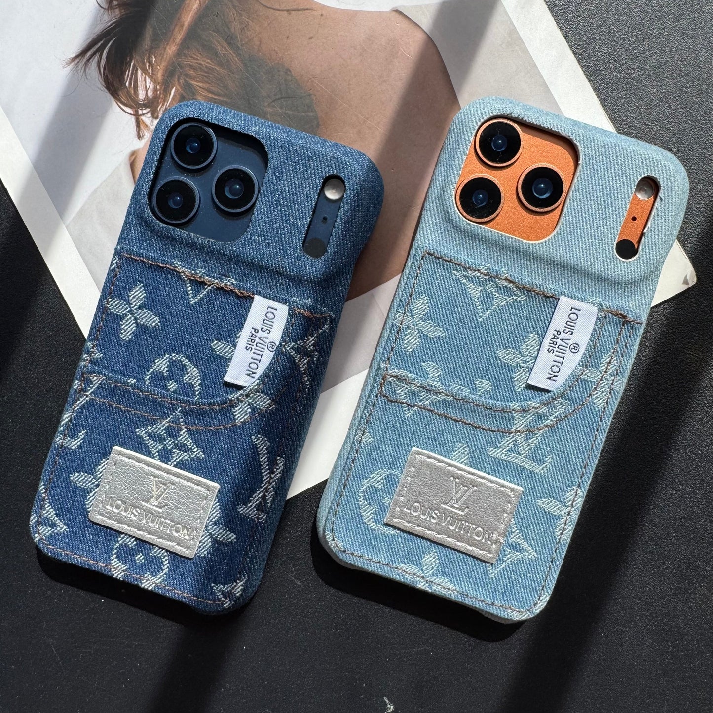 Cowboy Love Girl Phone Case with Card Pocket