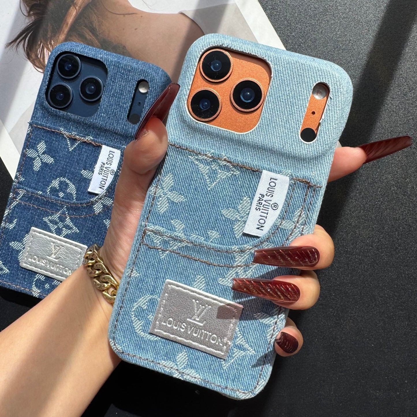 Cowboy Love Girl Phone Case with Card Pocket