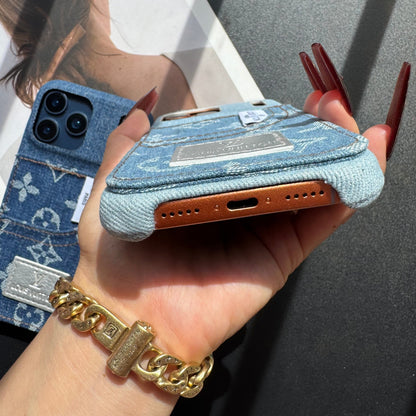 Coque de téléphone Cowboy Love Girl avec porte-cartes