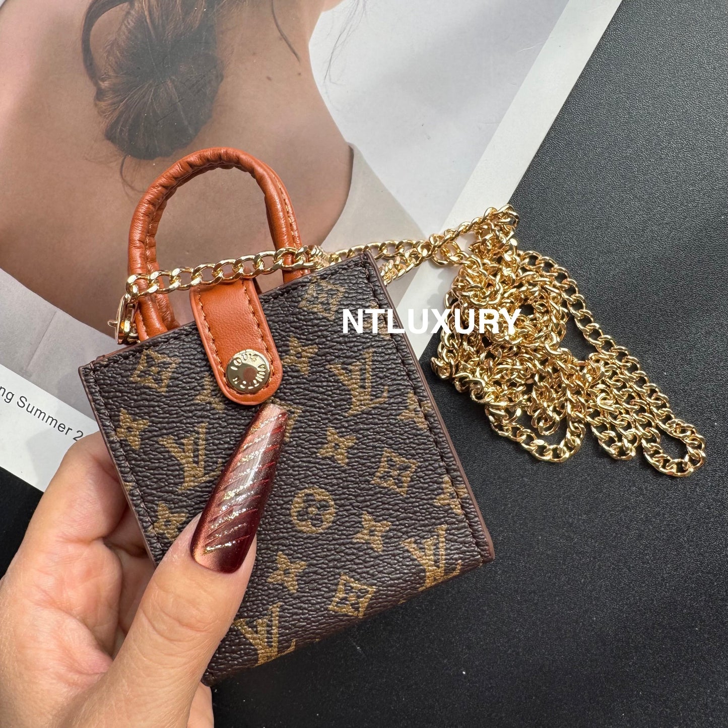 Floral Cute Love Mini Purse With Chain For All Cute Things