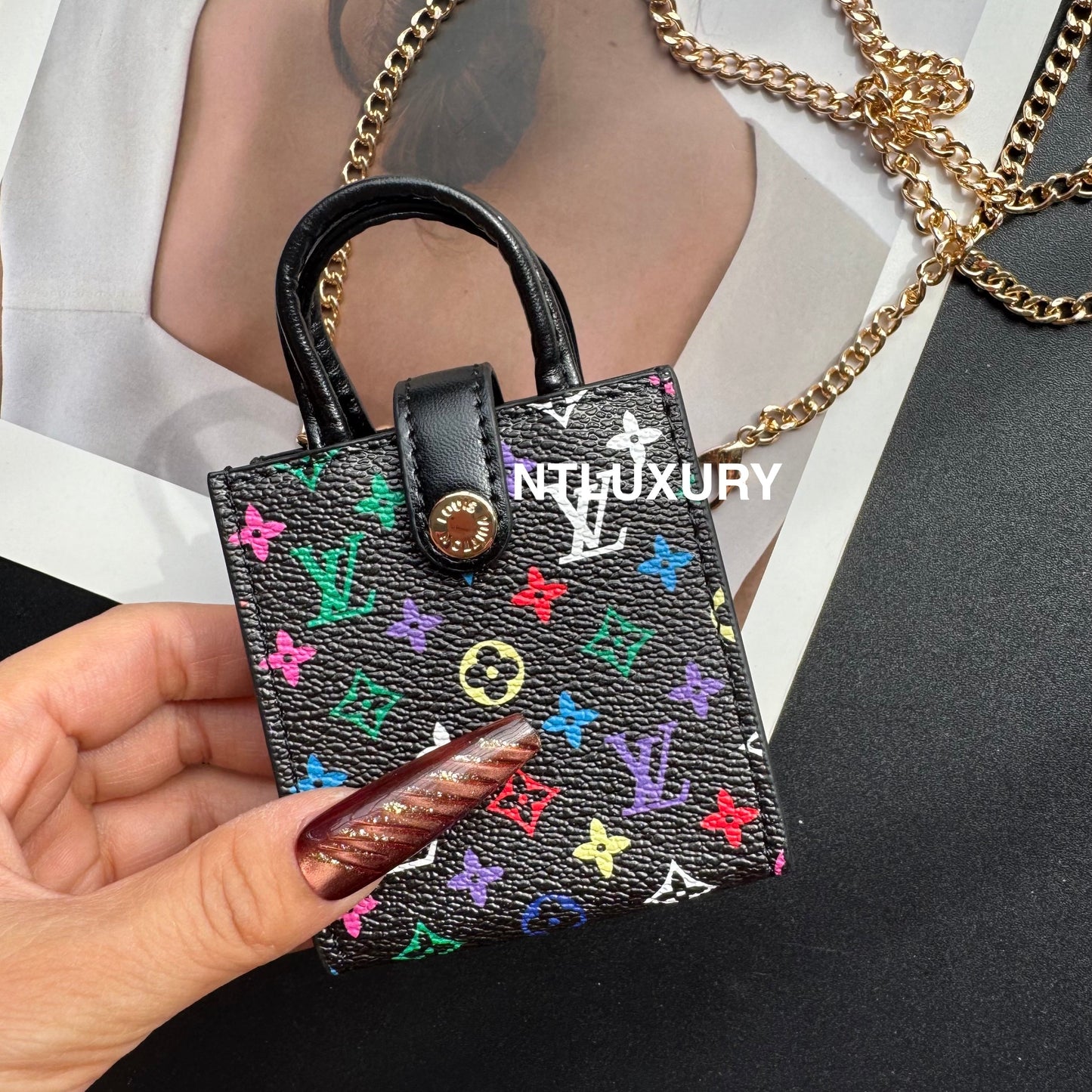 Floral Cute Love Mini Purse With Chain For All Cute Things