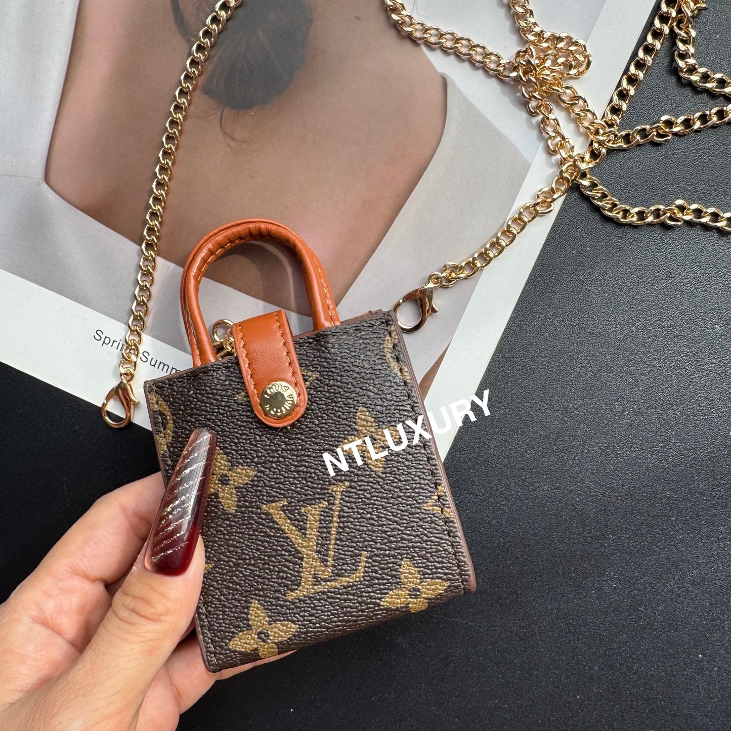 Floral Cute Love Mini Purse With Chain For All Cute Things