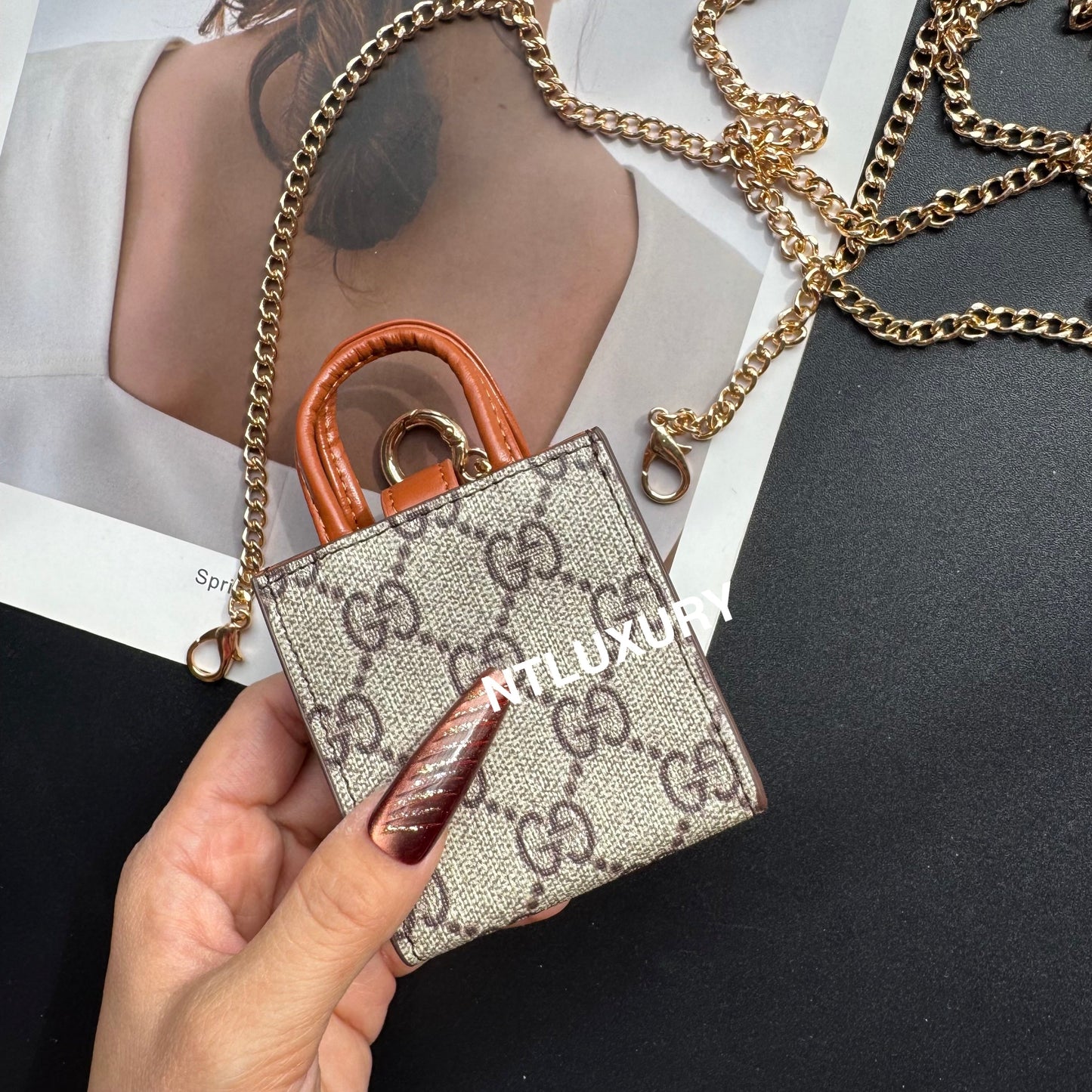 Floral Cute Love Mini Purse With Chain For All Cute Things