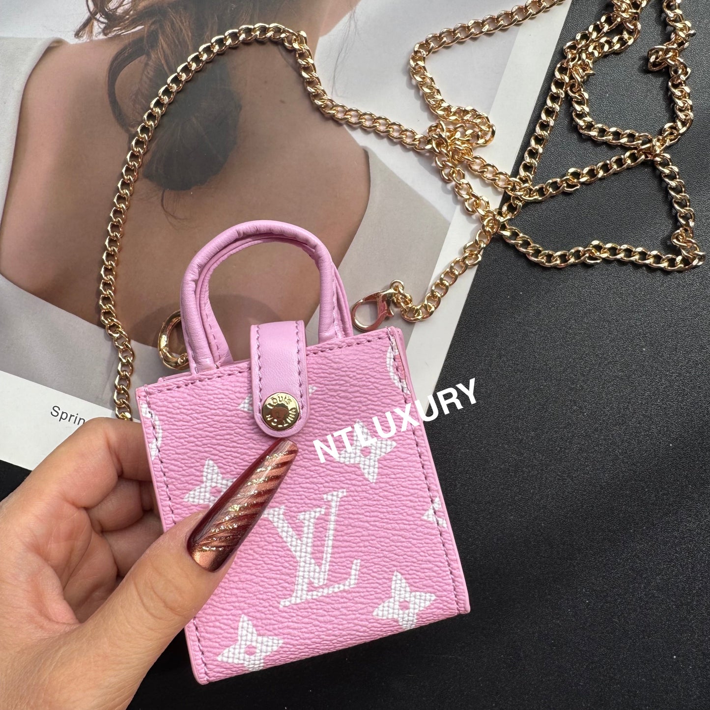 Floral Cute Love Mini Purse With Chain For All Cute Things
