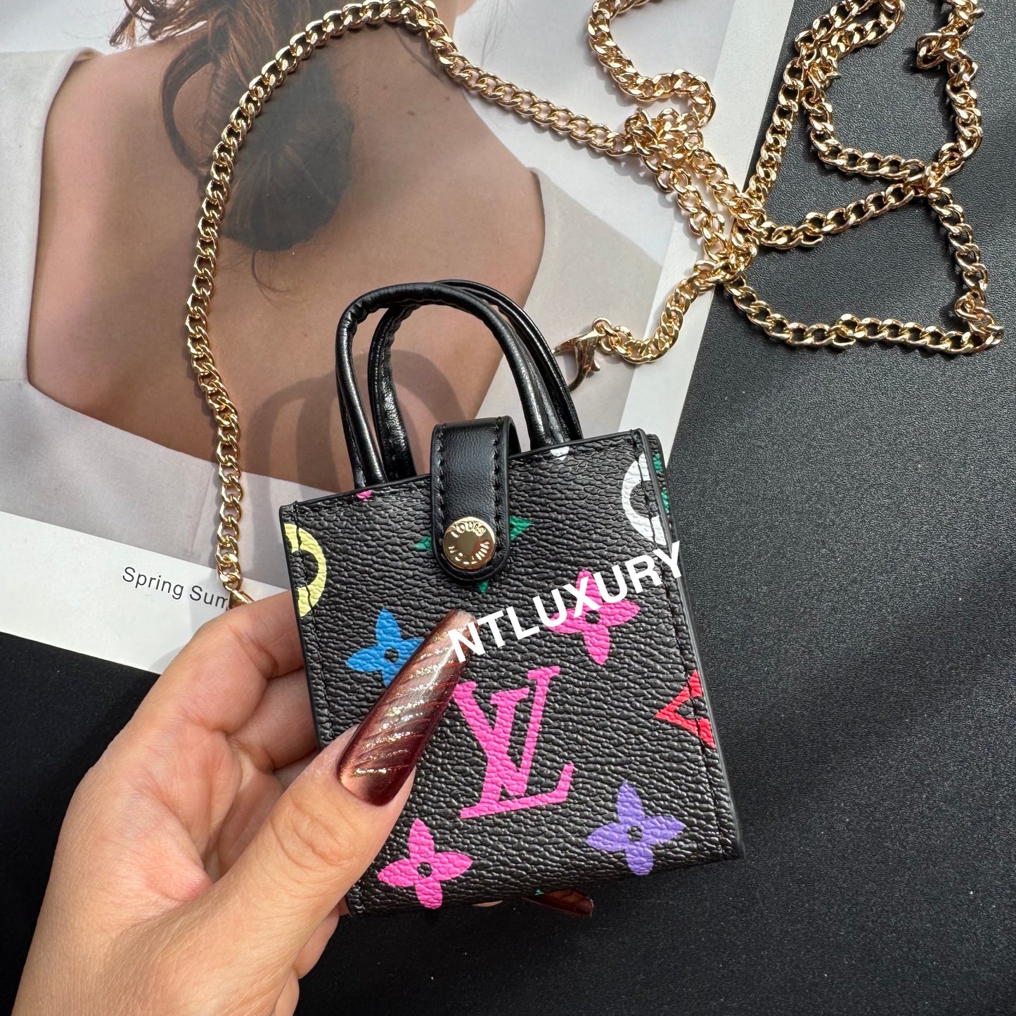 Floral Cute Love Mini Purse With Chain For All Cute Things