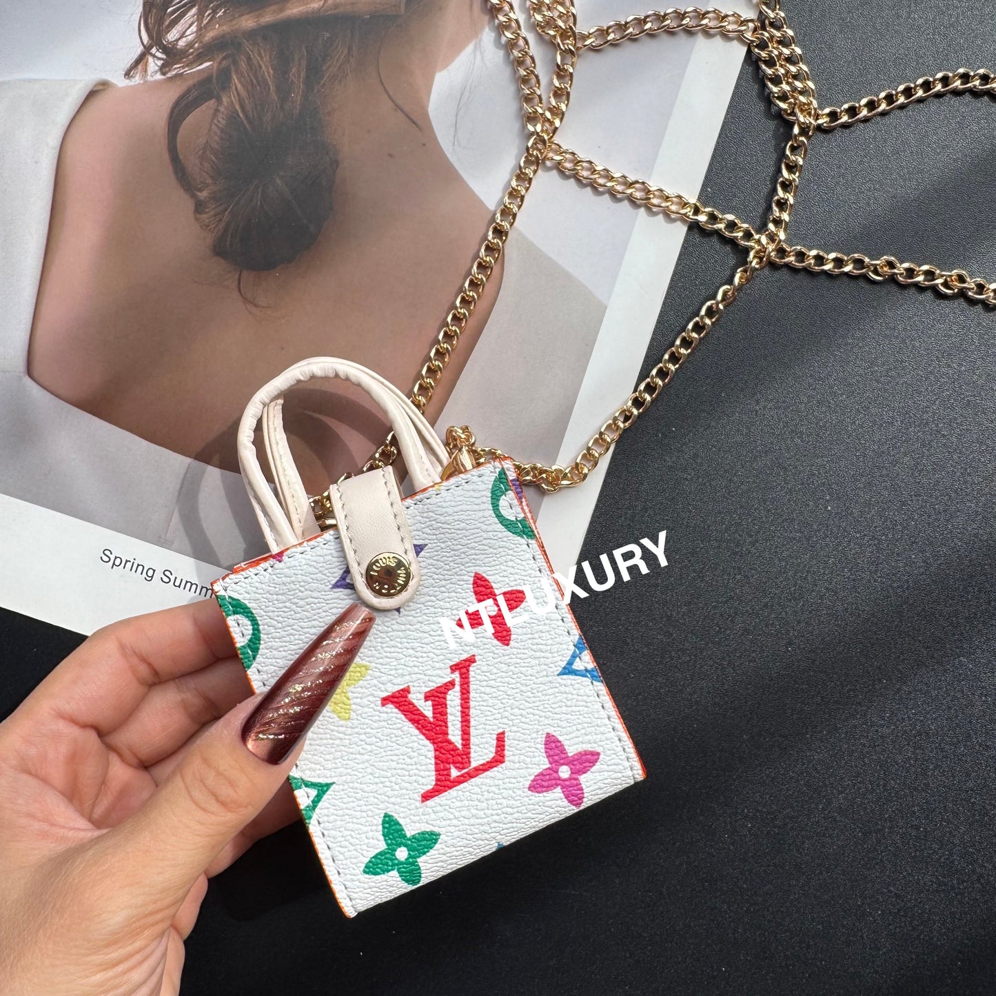 Floral Cute Love Mini Purse With Chain For All Cute Things