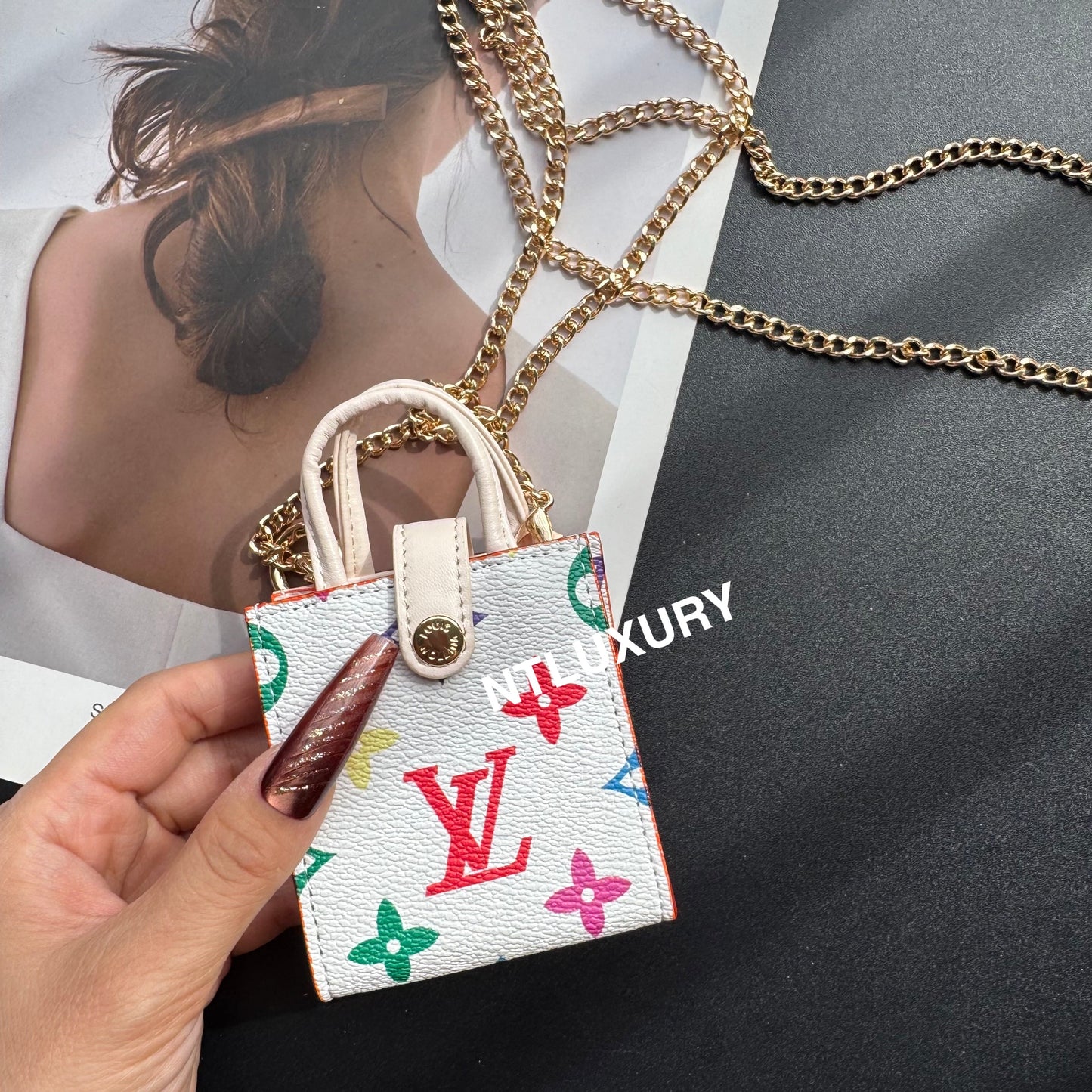 Floral Cute Love Mini Purse With Chain For All Cute Things